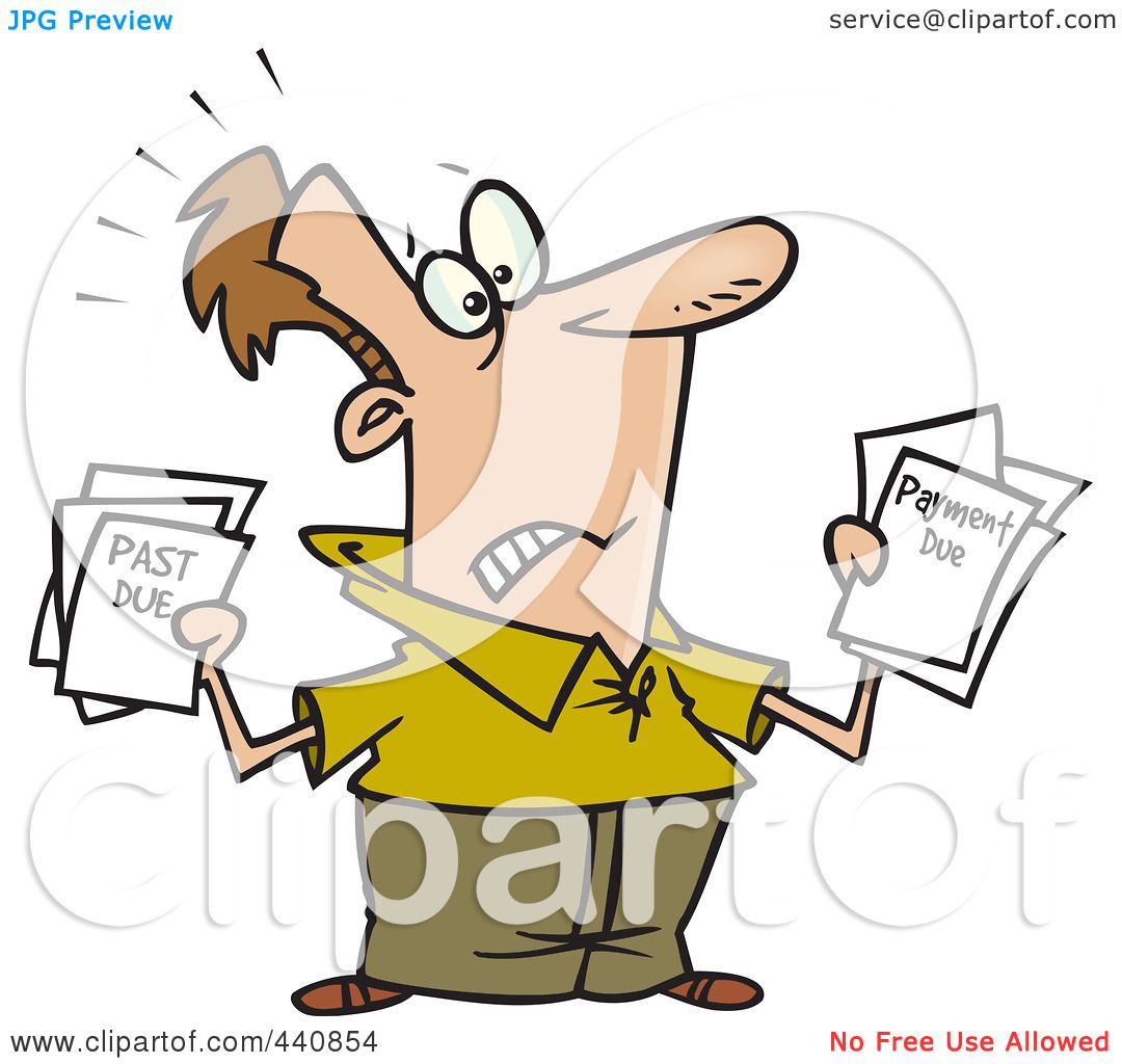 1080x1024 Royalty Free (Rf) Clip Art Illustration Of A Cartoon Stressed Man