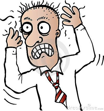 400x429 Stressed Person Clipart