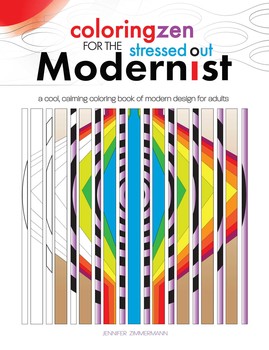 269x350 Coloring Zen For The Stressed Out Modernist Book By Jennifer