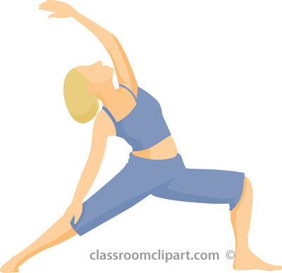 400x387 Yoga Stretching Clipart Image