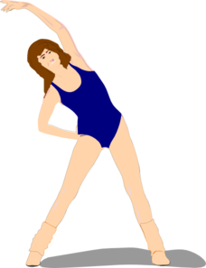 228x297 Woman Exercising Clip Art