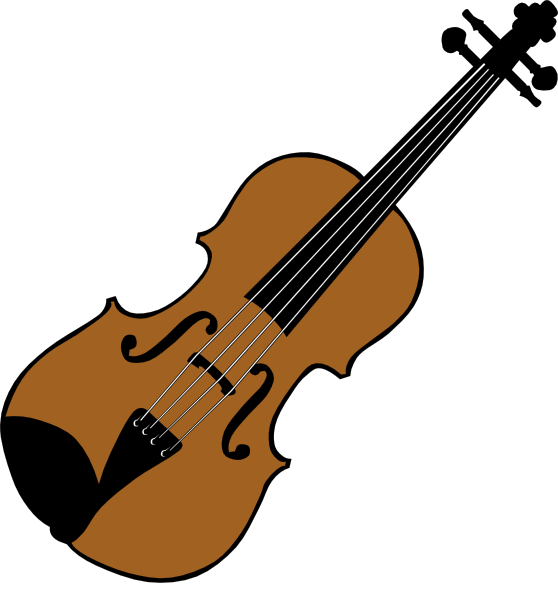 558x595 Violin Clipart