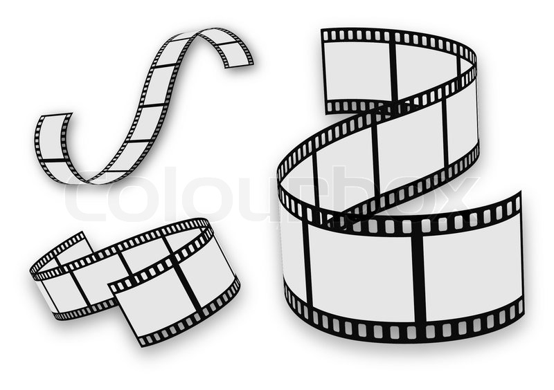 800x564 Film Strip Set Stock Vector Colourbox