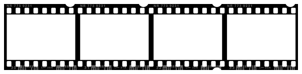 600x148 Blank Negative Film Strip