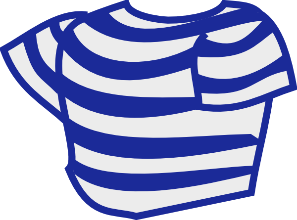 600x445 Striped Shirt Clip Art