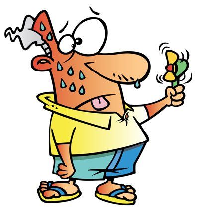 400x429 Heat Stroke Cliparts 221129