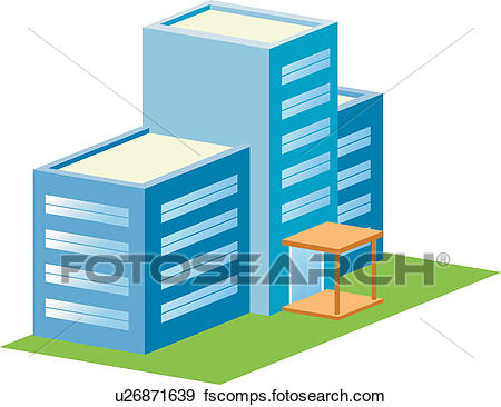 450x366 Clip Art Of Office Building, Build, Architecture, Structure