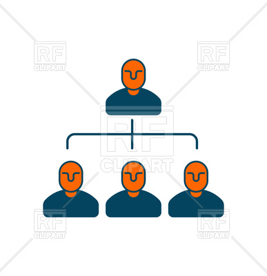 387x400 Company Structure Icon. Business Concept Symbol. Royalty Free