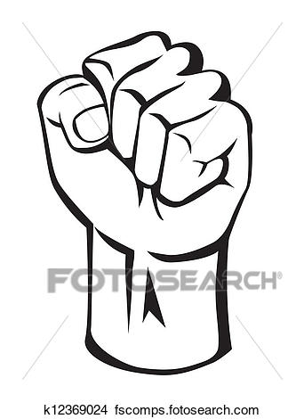 342x470 Clipart Of Strong Hand K12369024