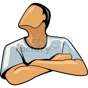 300x300 Royalty Free Stubborn Man 156128 Vector Clip Art Image