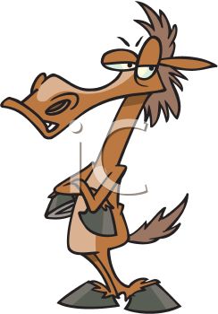 244x350 Stubborn Horse With Arms Crossed