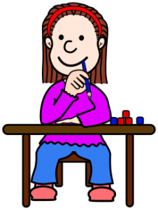 226x300 Student Desk Girl Clip Art Download