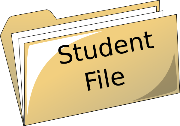 600x420 Student File Folder Clipart