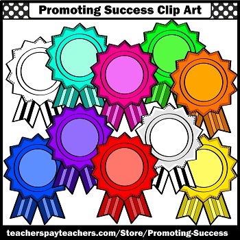 350x350 Badges Clip Art Ribbon Awards Clipart Student Recognition Sps