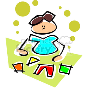 300x300 Royalty Free Elementary School Student Learning Shapes 382602