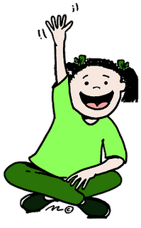 199x320 Student Raising Hand Clipart
