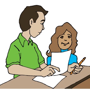 287x285 Clipart Teacher Reading With Student Clipart Image