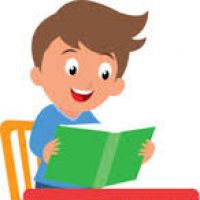200x200 Reading A Book Clipart