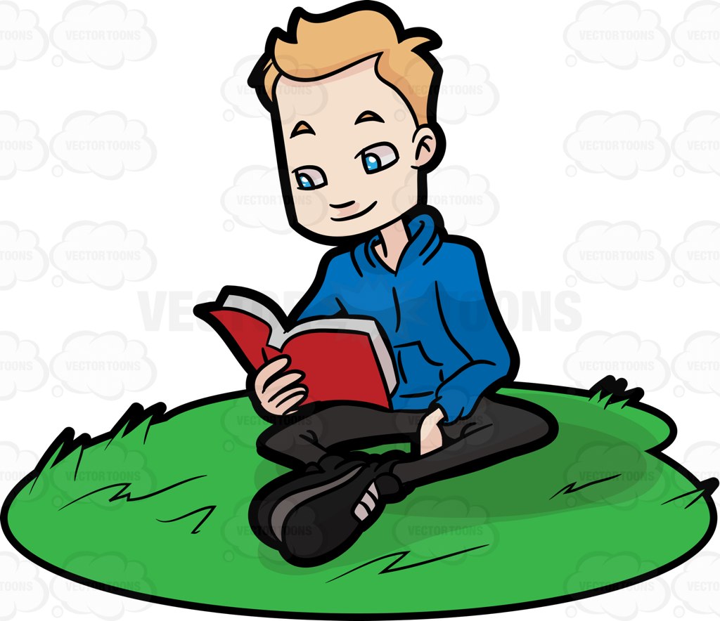 1024x884 A Male High School Student Peacefully Reading His Favorite Book