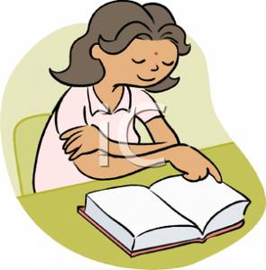 295x300 Clip Art Student Reading Quietly Cliparts