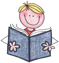 229x244 Students Reading Clipart