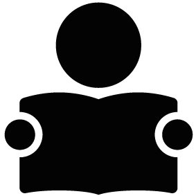 283x283 Reading Silhouette Silhouette Of Reading