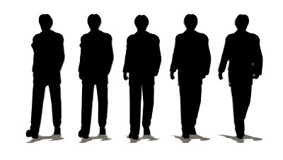 400x226 Silhouette People Walking Clipart