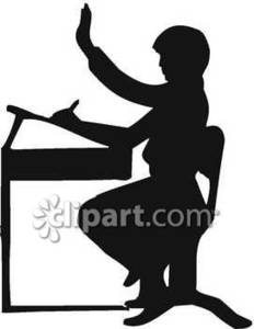 232x300 Of A School Student Seated At An Old Fashioned Desk Royalty Free