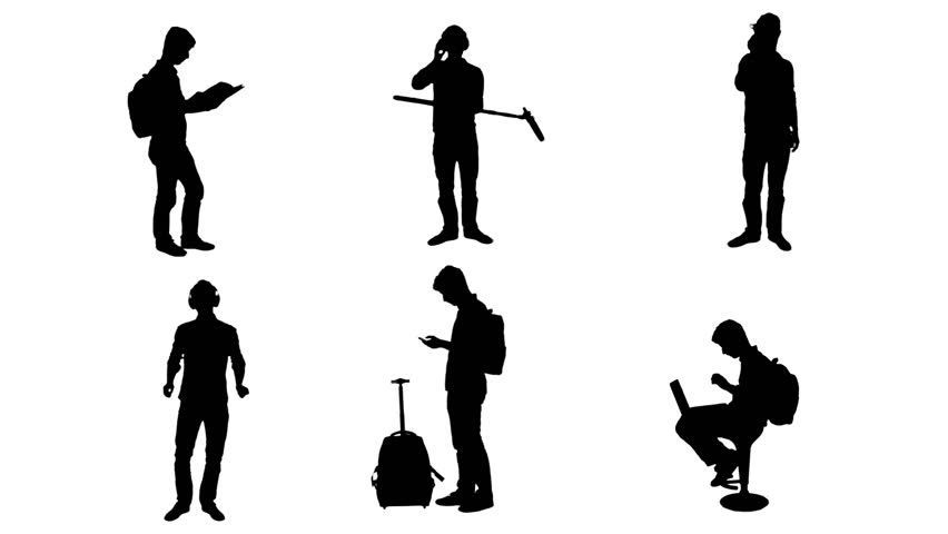 852x480 Business Students Silhouettes Differents Full Hd Student