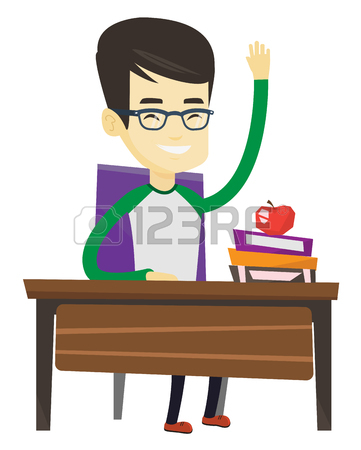 361x450 Student Raising Hand In The Classroom For An Answer. Student