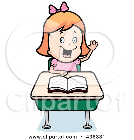 450x470 Clip Art Student Raising Her Hand Clipart