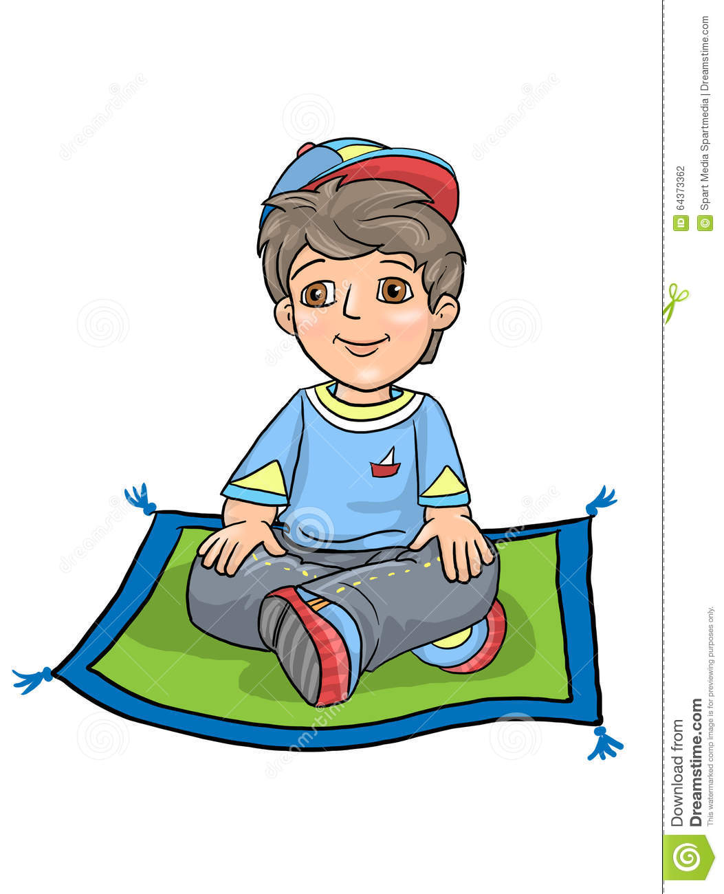 Student Sitting Clipart