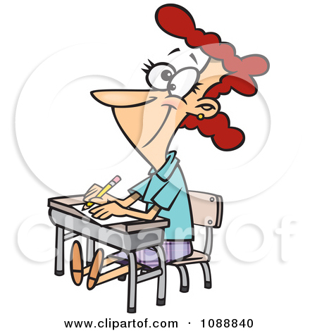 450x470 Student Sitting Clipart