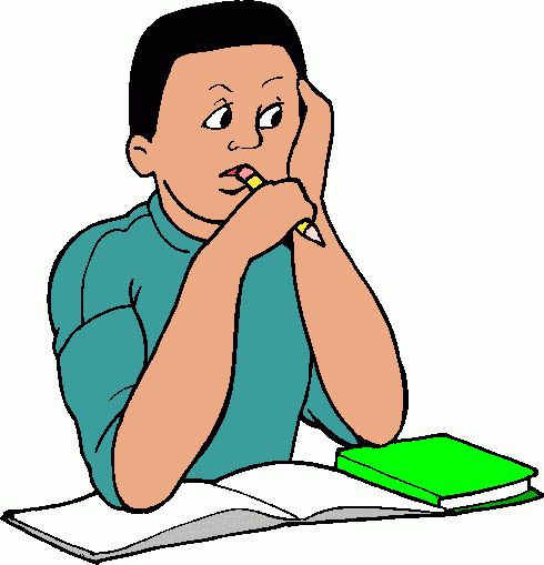 490x509 Student Studying Clipart