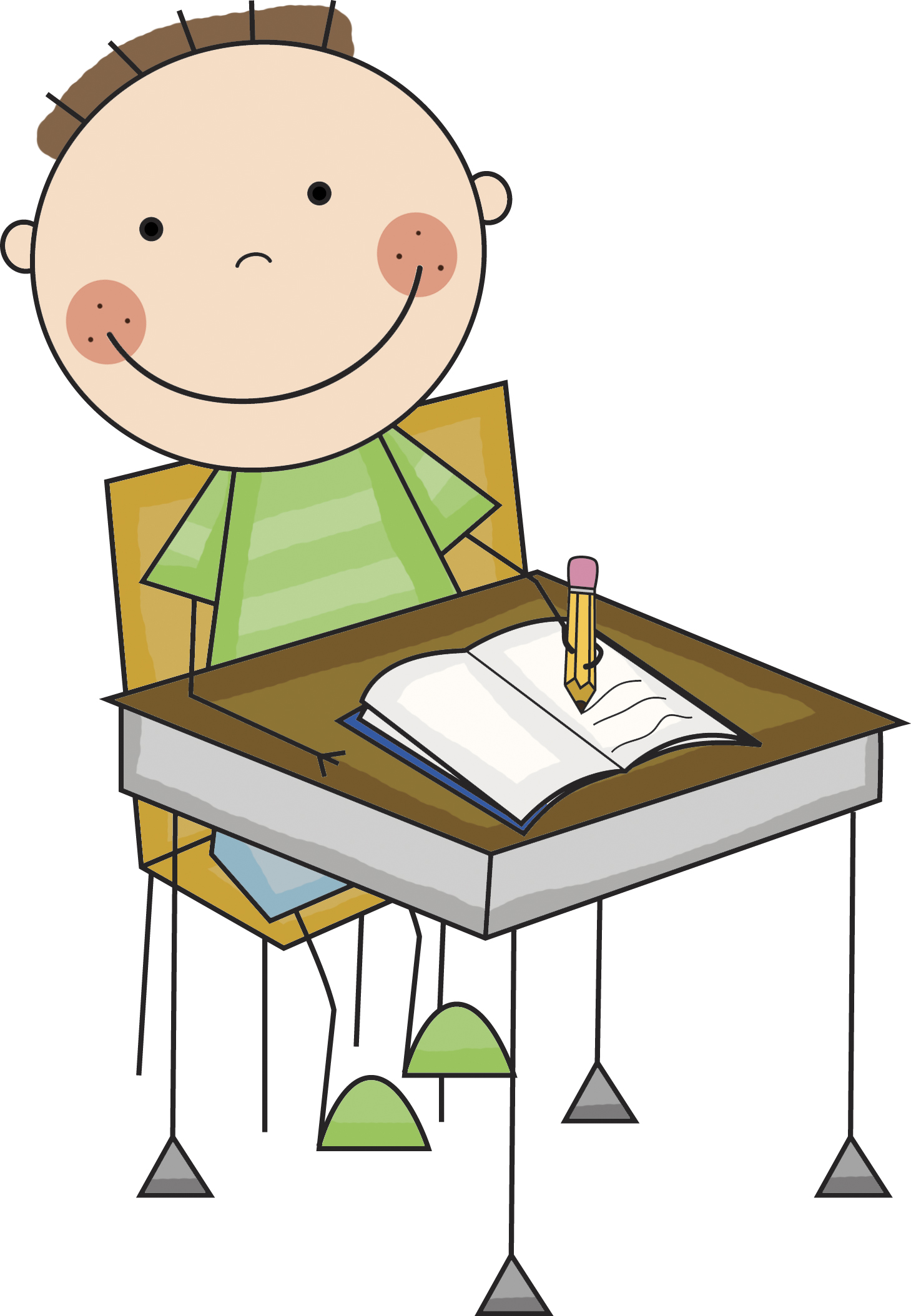 1459x2108 Best Student Working Clipart