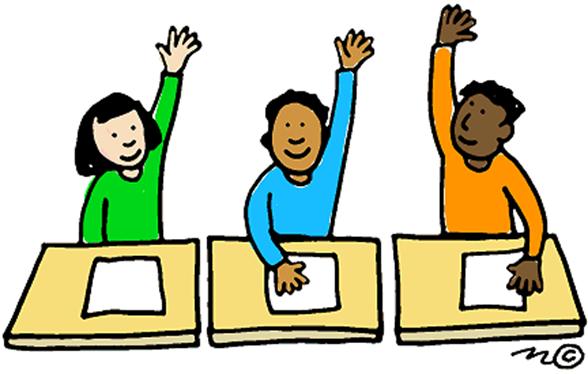 588x374 Student Raising Hand In Class Clipart