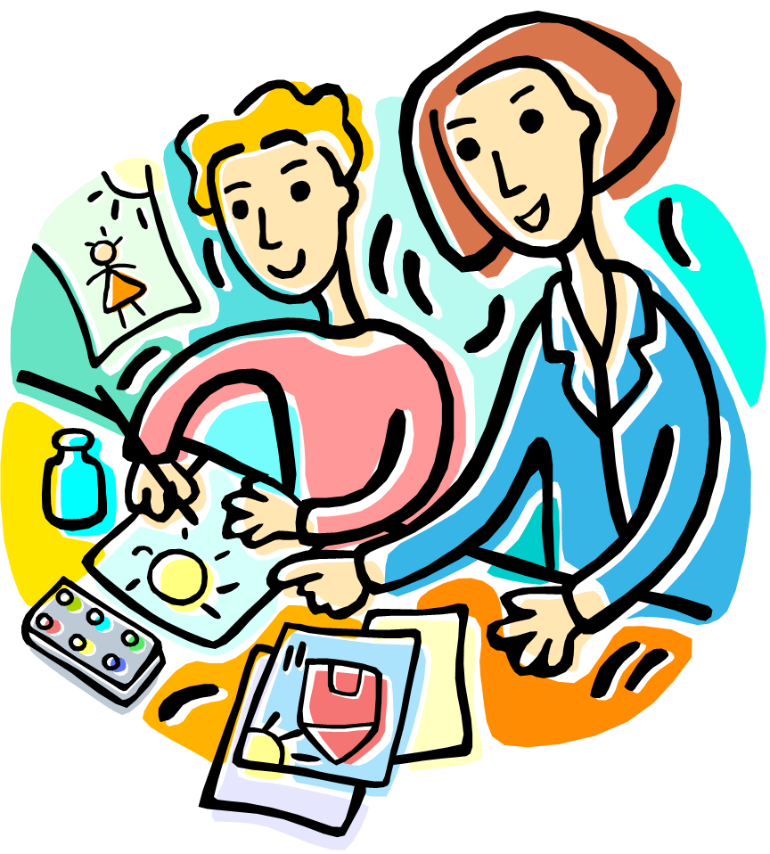 864x958 Teacher Helping Student Clipart
