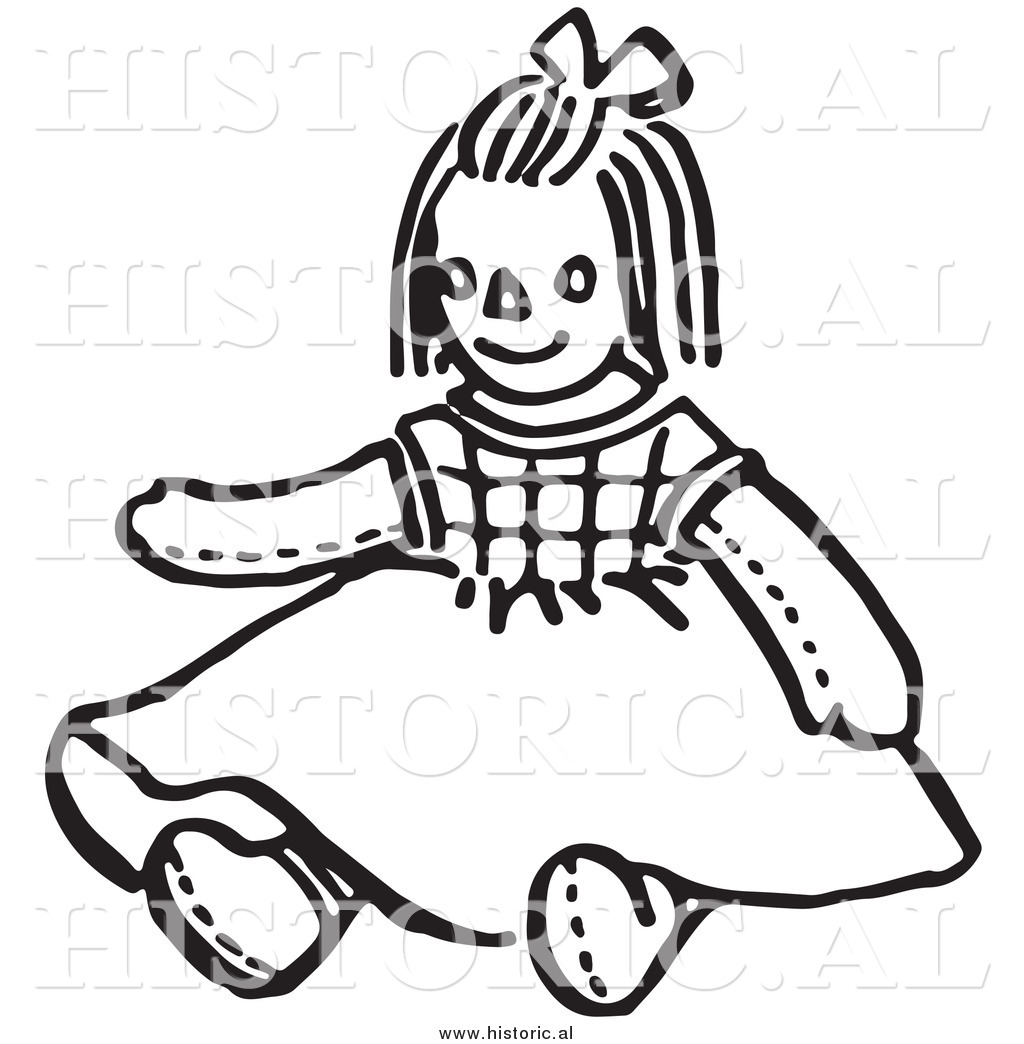 1024x1044 Clipart Of A Girl Doll Wearind A Dress