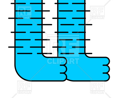 400x319 Hairy Legs Cartoon Style Man Royalty Free Vector Clip Art Image