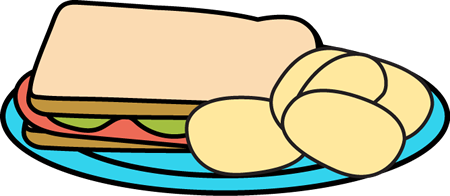 450x196 Sandwich And Chips Clip Art