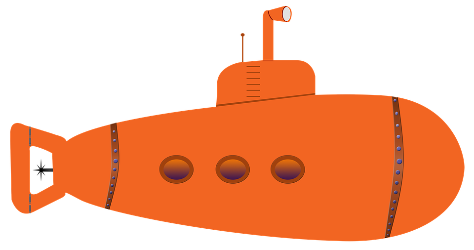 960x506 Orange Clipart Submarine