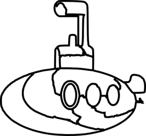 298x279 Submarine Coloring Clip Art