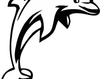 340x270 Dolphin Decal Etsy