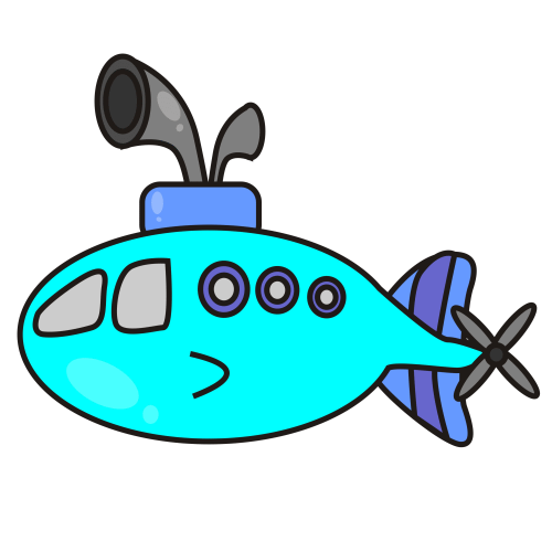 500x500 Submarine Clipart