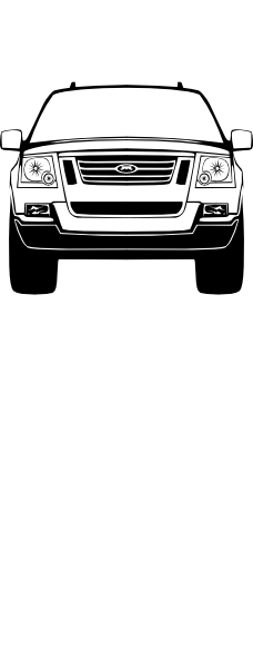 228x591 Suburban Vehicle Front Clip Art