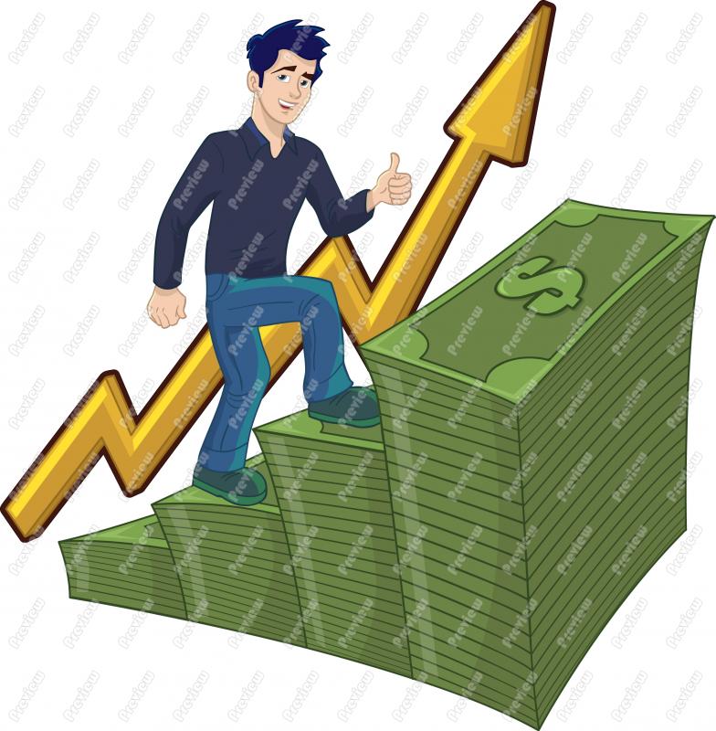 784x800 Success Graph Clip Art Cartoon