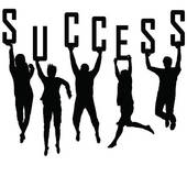 170x170 Clipart Of Success Concept With Young Team Silhouettes K11232954