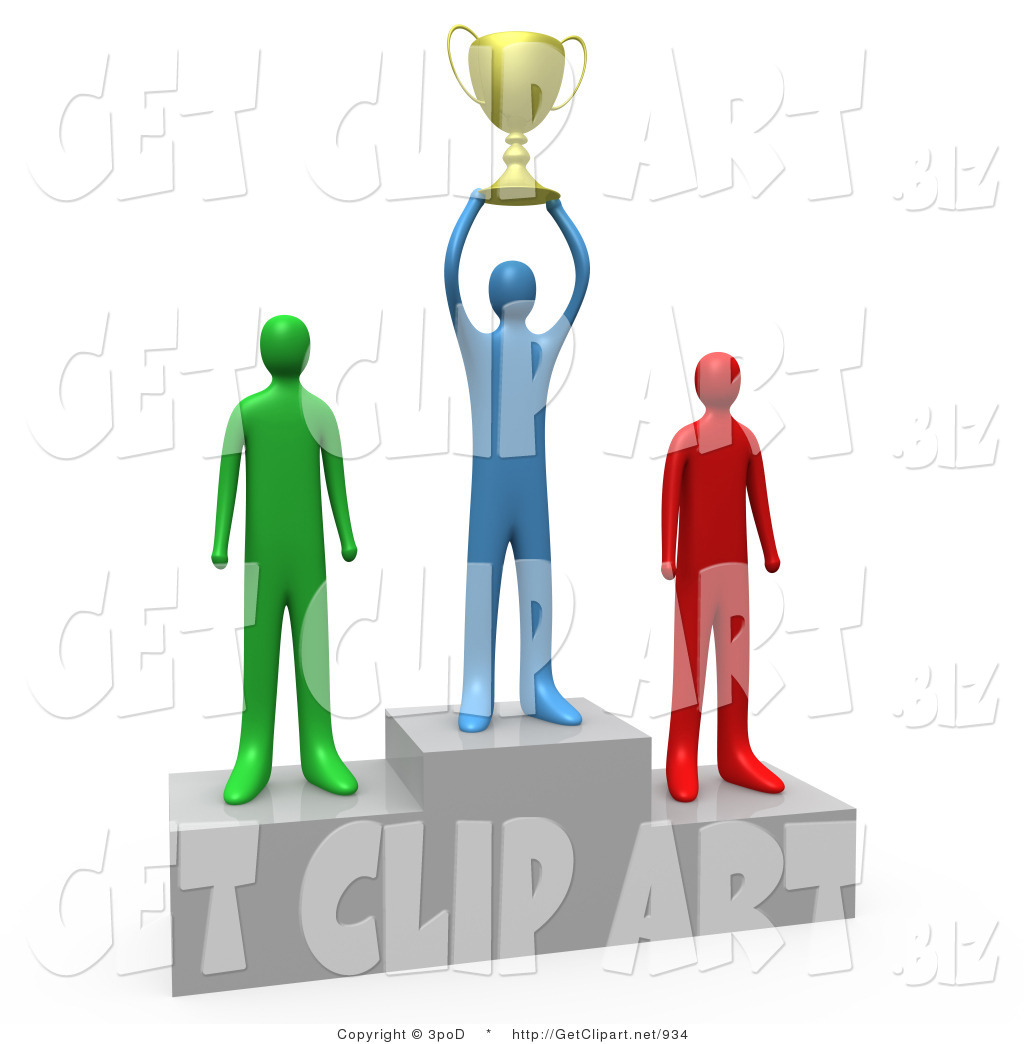 1024x1044 3d Clip Art Of A Successful Athlettic Person Holding A Golden