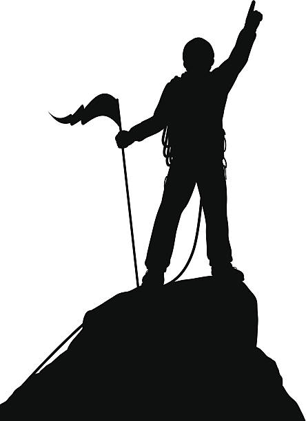 444x612 Success With Flag Clipart