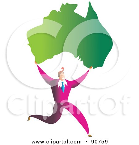 450x470 Royalty Free Clip Art Illustration Of An Australian Flag Globe
